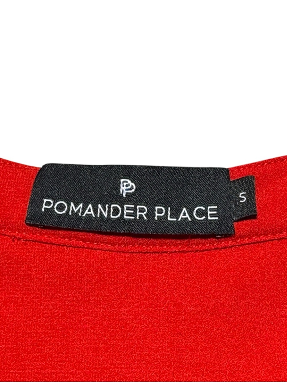 Pomander Place Red Crepe Kenzo Dress Womens Small Tiered Babydoll Smocked - Picture 4 of 10